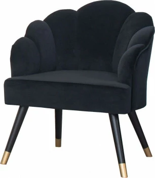 Fotel Malavi (plusz czarny) 