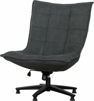 Fotel wypoczynkowy, obrotowy TRAMONTO (grafit) 