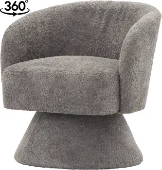 Fotel obrotowy Lizbona 29 (boucle grafit)