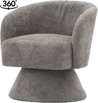 Fotel obrotowy Lizbona 29 (boucle grafit) 