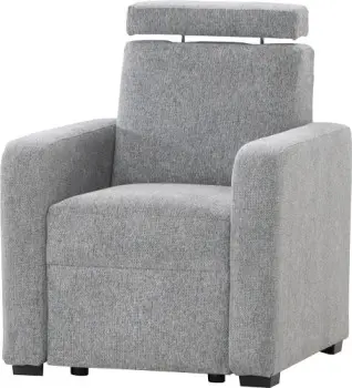 Fotel Lazur - boczki Alka (rojal szary) 