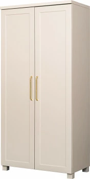 Szafa wysoka z półkami i drążkiem Hawana (kaszmir lakier mat/kaszmir)