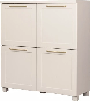 Komoda z 4 drzwiczkami Hawana (kaszmir lakier mat/kaszmir) 