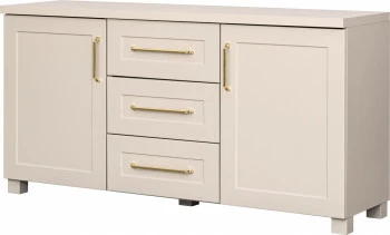 Komoda z drzwiczkami i szufladami Hawana niska (kaszmir lakier mat/kaszmir)