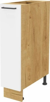 Szafka 20 dolna Bellona na kosz cargo (biały połysk/dąb Soma ciemny) 