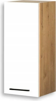 Szafka 30 górna prawa Bellona (biały połysk/dąb Soma ciemny)