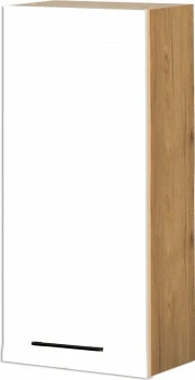 Szafka 45 górna prawa Bellona 100cm (biały połysk/dąb Soma ciemny)