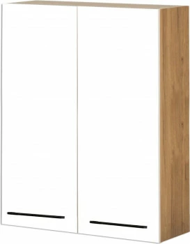 Szafka 80 górna Bellona 100cm (biały połysk/dąb Soma ciemny)