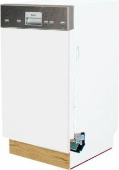 Dolna zabudowa zmywarki 45 panel odkryty Bellona (biały połysk/dąb Soma ciemny)