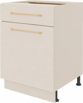 Szafka 60 dolna prawa z drzwiami i szufladą Imperia (kaszmir)