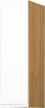 Szafka 20 górna z frontem lewa Kampara (Biały lakier/dąb Soma ciemny)