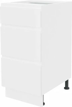 Szafka 40 dolna szufladowa Kampara (Biały lakier/Biały)