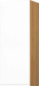 Szafka 40 górna lewa Kampara (Biały lakier/dąb Soma ciemny) 100cm