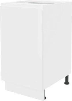 Szafka 45 dolna lewa Kampara (Biały lakier/Biały)