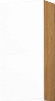 Szafka 60 górna prawa Kampara (Biały lakier/dąb Soma ciemny) 100cm