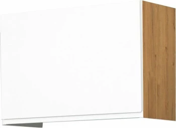 Szafka 60x43 nad okap Kampara (Biały lakier/dąb Soma ciemny)