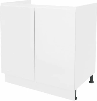 Szafka 80 dolna zlew Kampara (Biały lakier/Biały)