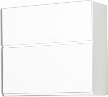 Szafka 80 górna dzielona Kampara (Biały lakier/Biały)
