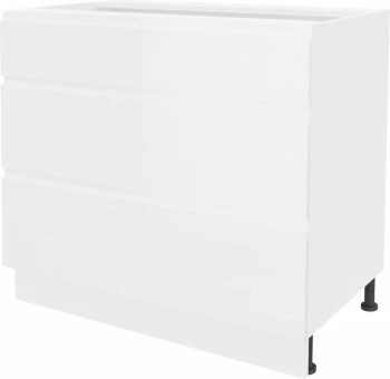 Szafka 90 dolna szufladowa Kampara (Biały lakier/Biały) 