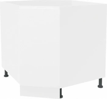 Szafka narożna dolna z półką Kampara (Biały lakier/Biały)