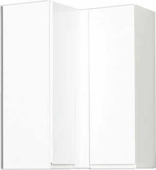 Szafka narożna górna (litera L) Kampara (Biały lakier/Biały) 100cm