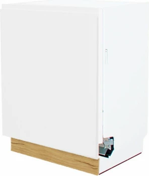 Dolna zabudowa zmywarki 60 panel zakryty Kampara (Biały lakier/dąb Soma ciemny)