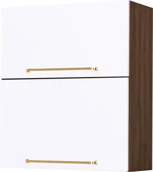 Szafka 60 górna Loara (biały połysk/orzech Foresta) 