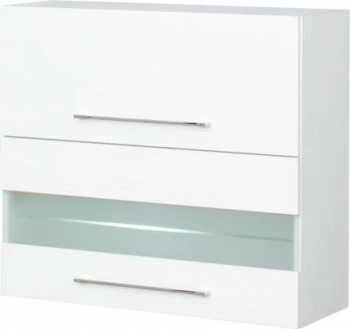 Szafka 80 górna witryna Loara (biały połysk)