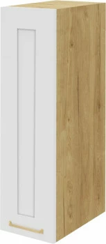 Szafka 20 górna prawa Laurencja (biały lakier mat/dąb Soma ciemny)