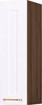 Szafka 20 górna prawa Laurencja (biały lakier mat/orzech Foresta) 