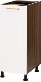 Szafka 30 dolna Cargo Laurencja (biały lakier mat/orzech Foresta) 