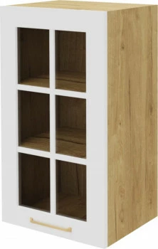 Szafka 40 górna witryna lewa Laurencja (dąb Soma ciemny) 