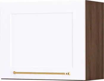 Szafka 50x35 nad okap Laurencja (biały lakier mat/orzech Foresta) 