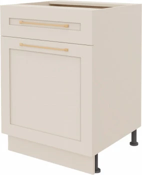 Szafka 60 dolna lewa z drzwiami i szufladą Laurencja (kaszmir lakier)