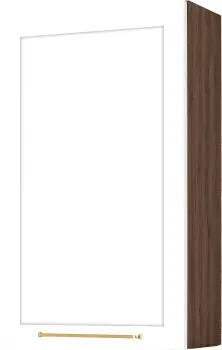 Szafka 60 górna wys.100cm lewa na suszarkę Laurencja (biały lakier mat/orzech Foresta)