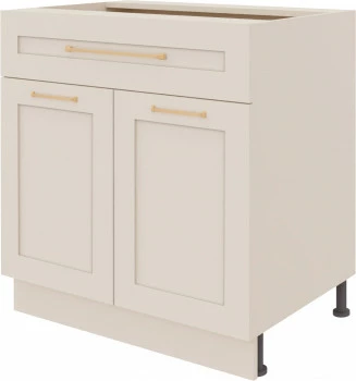 Szafka 80 dolna z drzwiami i szufladą Laurencja (kaszmir lakier) 