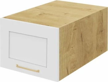 Nadstawka 40 Laurencja (biały lakier mat/dąb Soma ciemny)