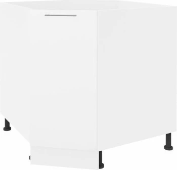 Szafka narożna dolna Loara na kosz obrotowy (biały połysk)