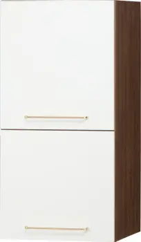 Zabudowa nadblatowa lewa Loara (biały połysk/orzech Foresta)