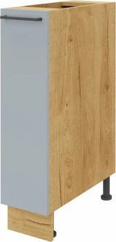 Szafka 20 dolna Monia na kosz cargo (szary/dąb Soma ciemny) 