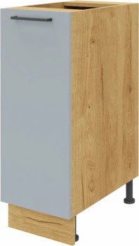 Szafka 30 dolna prawa Monia (szary/dąb Soma ciemny)