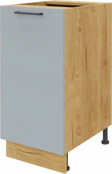 Szafka 40 dolna prawa Monia (szary/dąb Soma ciemny)