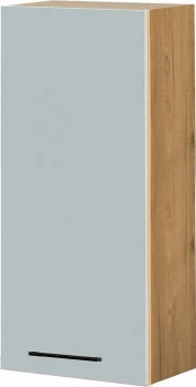 Szafka 45 górna prawa Monia 100cm (szary/dąb Soma ciemny)