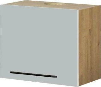 Szafka 50x43 nad okap teleskopowy Monia (szary/dąb Soma ciemny) 