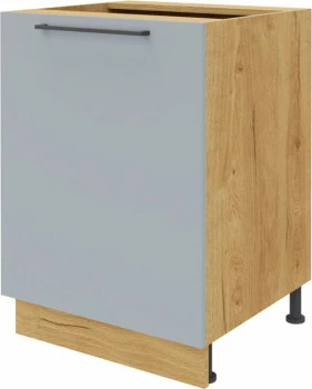 Szafka 60 dolna lewa Monia (szary/dąb Soma ciemny)