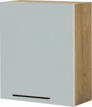 Szafka 60 górna lewa Monia (szary/dąb Soma ciemny) 