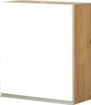Szafka 60 górna prawa Monia na suszarkę (biały połysk/dąb Soma ciemny)