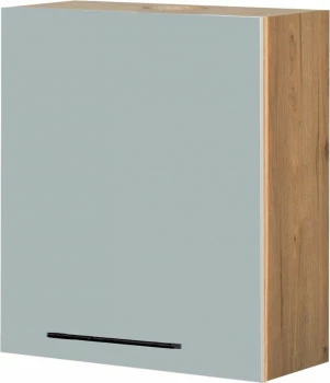 Szafka 60 górna lewa Monia nad okap teleskopowy (szary/dąb Soma ciemny)