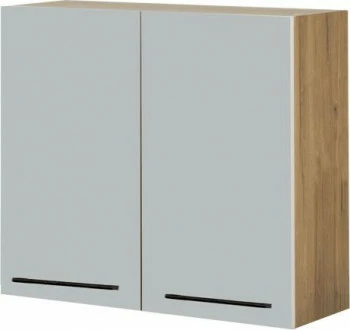 Szafka 80 górna Monia (szary/dąb Soma ciemny)