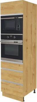 Wysoka zabudowa piekarnika/mikrofali Monia (dąb Soma ciemny) 